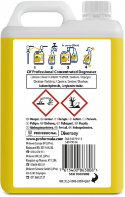 Detergent Cif Profesional, degresant concentrat 2L, Diversey